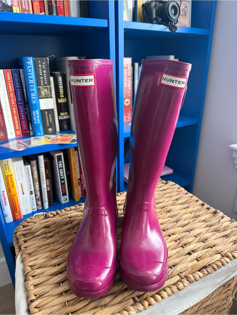 Hunter Glossy Magenta Tall Rain Boots